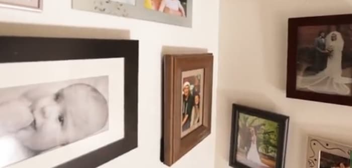 Family Photos on a wall