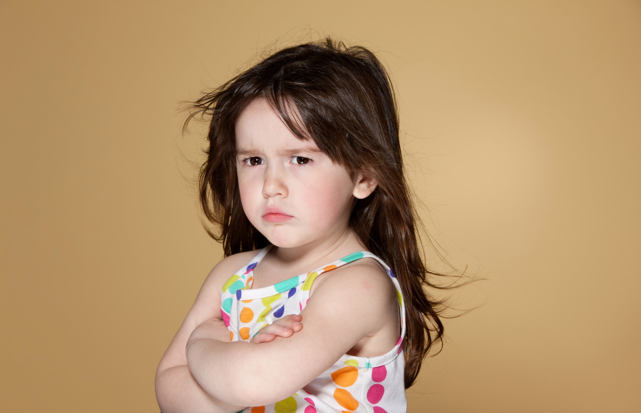 Image of an angry toddler