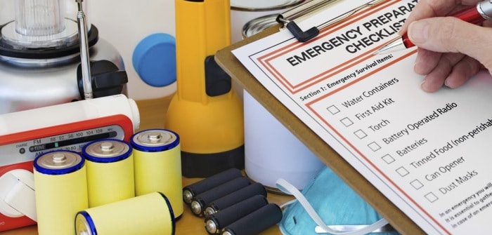 Picture of emergency checklist