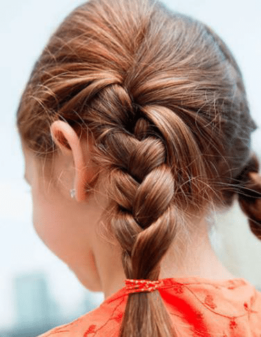 Image of a girl with braids