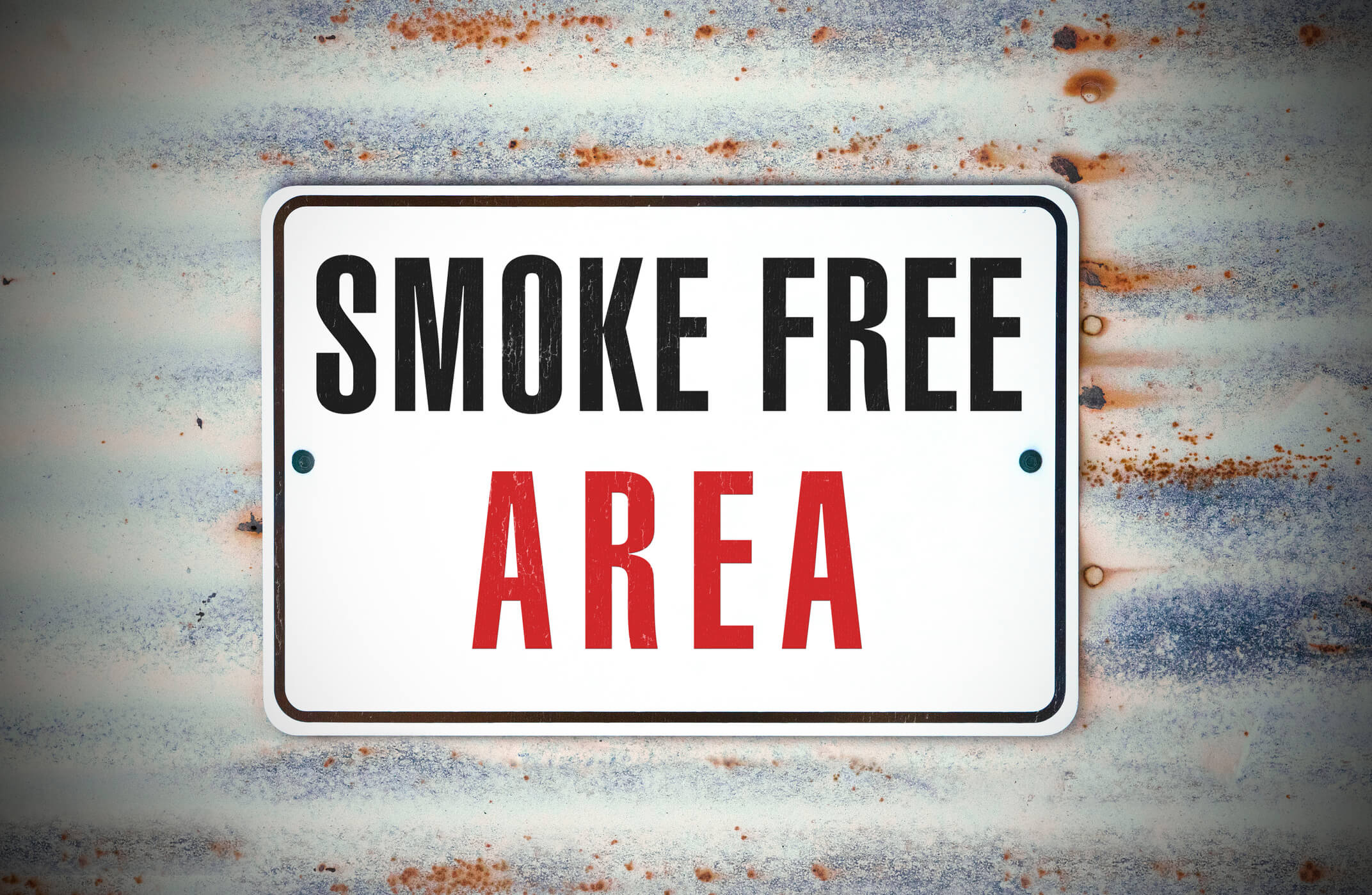 Smoke free area poster