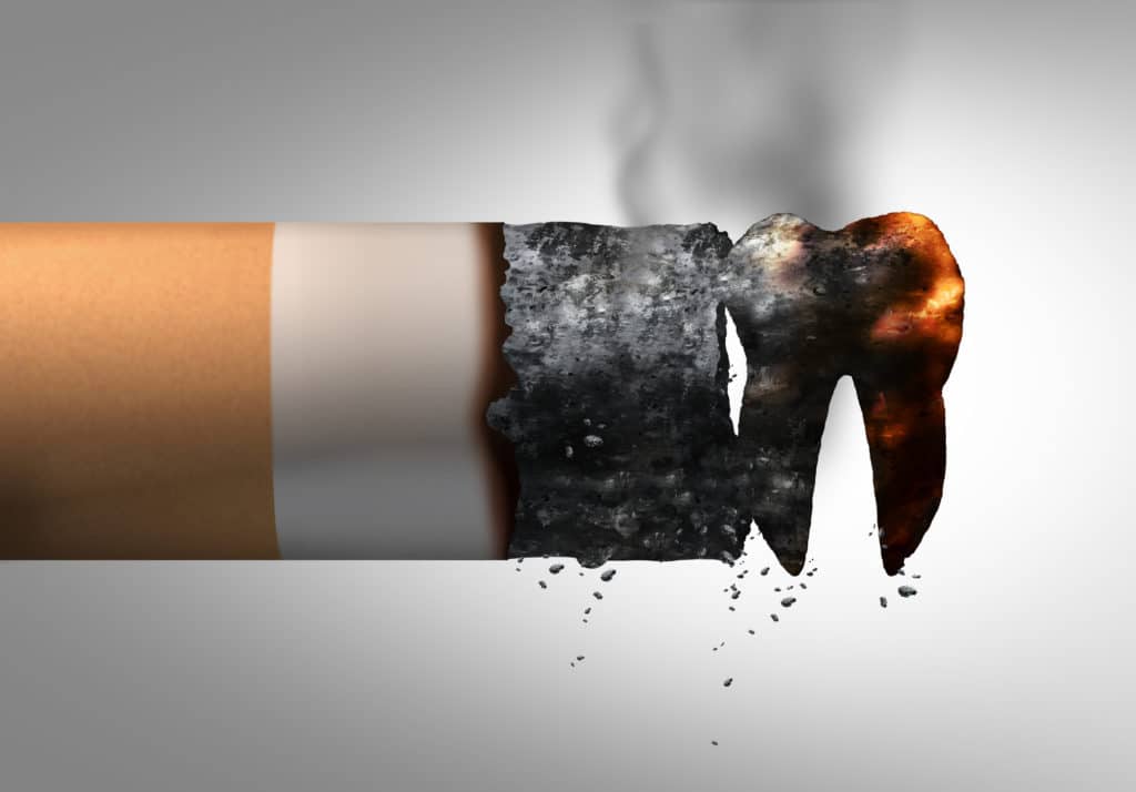 Image of burning cigarette