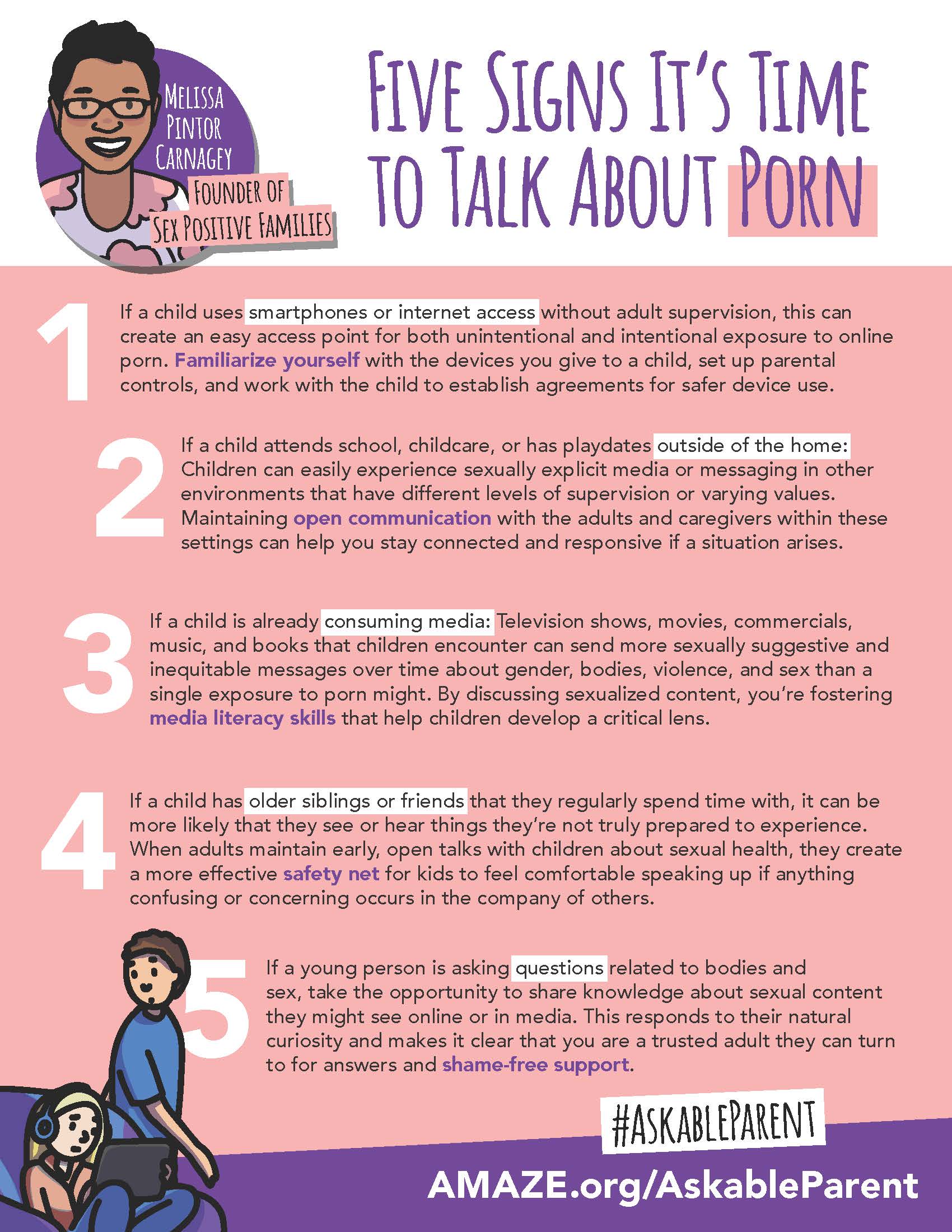 Five signs it's time to talk about porn poster
