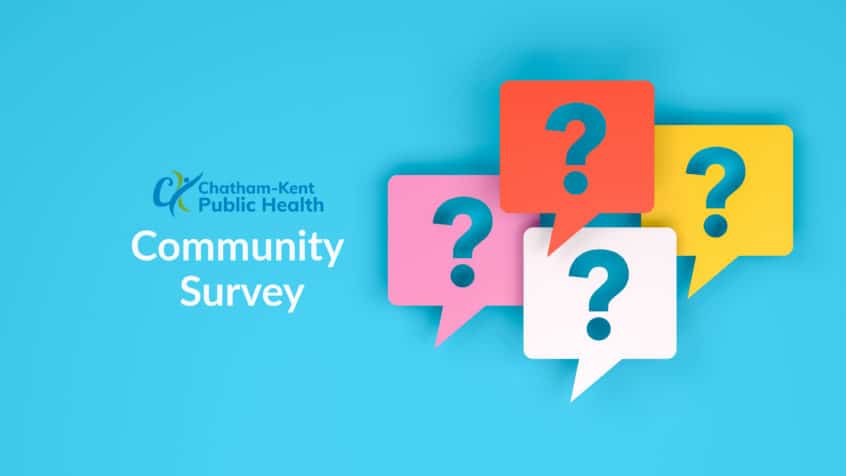 community survey with question mark balloons