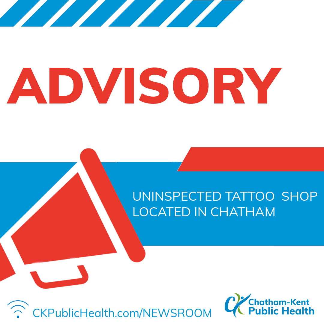 Uninspected Tattoo Shop Advisory