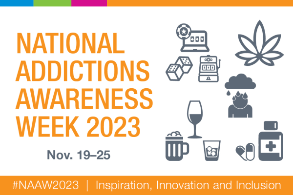 National Addictions Awareness Week 2023 Graphic Banner